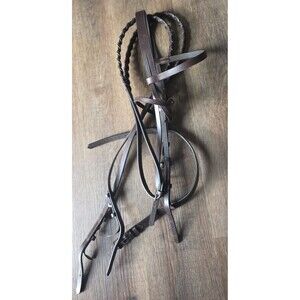 Bobby's English Tack Flat Hunt Bridle with Laced Reins -Pony